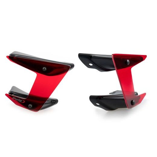 Side spoilers PUIG DOWNFORCE 20380R rdeč