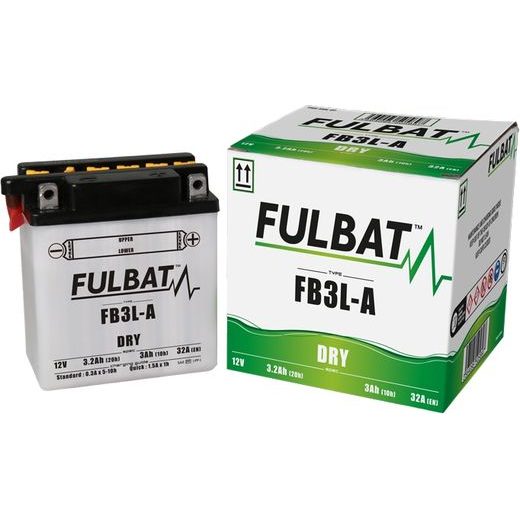 Konvencionalen akumulator (priložena kislina) FULBAT FB3L-A (YB3L-A) Kislina priložena