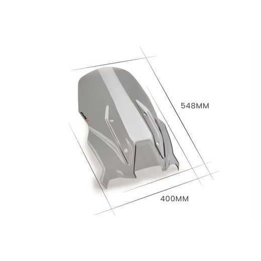Windscreen PUIG TOURING 21182F dark smoke