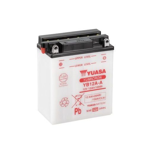 Yumicron battery with acid YUASA YB12A-A