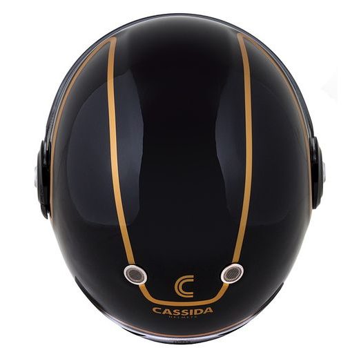 Integralna čelada CASSIDA Fibre Jawa Sport black/ silver/ gold M