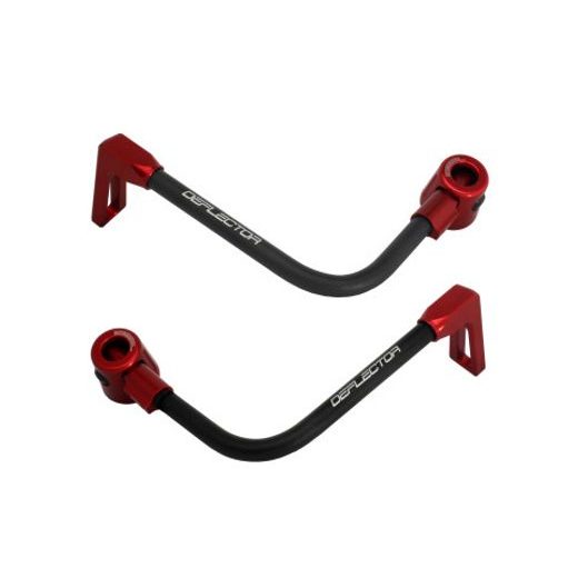 Lever guard ACCOSSATO DE003 with black hose and joint right + left, aluminium