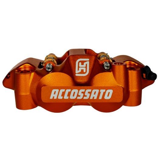 Radial brake caliper ACCOSSATO PZ004 forged monoblock 108 mm distance with pistons in aluminium