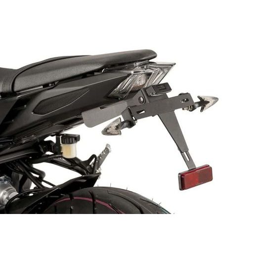Adjustable license support PUIG 9379N črna