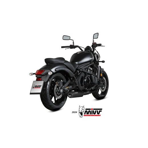 Celoten izpušni sistem 2x1 MIVV HR-1 K.060.SH1BGN Black with carbon cap