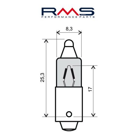 Žarnica RMS 246510025 12V 23W, 180°