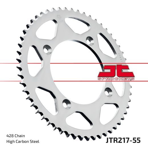 Zadnji verižnik (zobnik) JT JTR 217-55 55T, 428