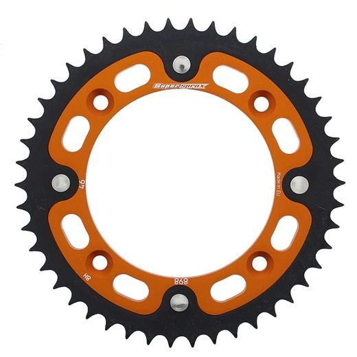 Zadnji verižnik (zobnik) SUPERSPROX STEALTH RST-898:46-ORG oranžna 46T, 428