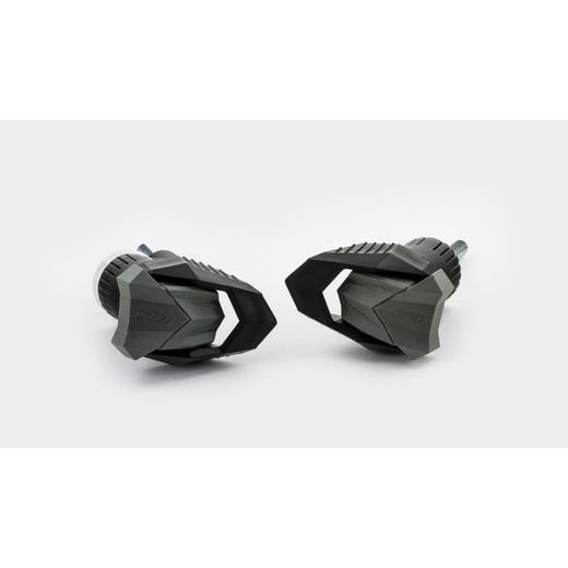 Frame sliders PUIG R19 20388N black with grey rubber