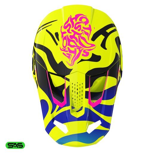 Helmet SHOT SPEED KID GHOST A05-21OB-EK1-01 neon yellow glossy S