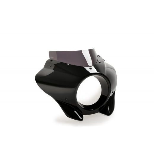 Semifairing PUIG MIRAGE 21460F dark smoke gloss black housing