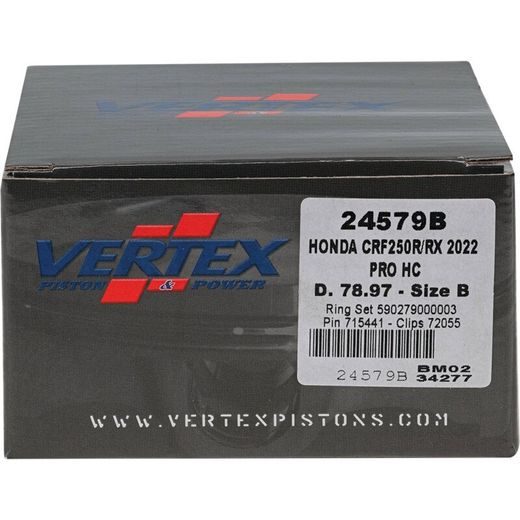 Complete piston VERTEX 24579B Cylinder 79, piston 78,97 mm (High compression)