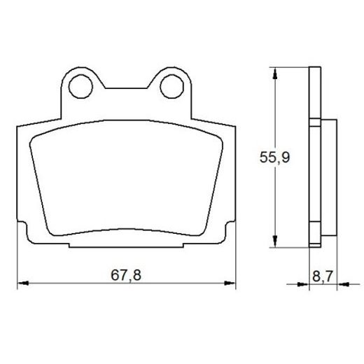 Zavorne obloge ACCOSSATO AGPA167 OR