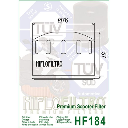 Oljni filter HIFLOFILTRO HF184