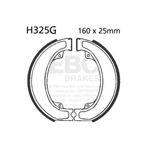 Brake shoe set EBC H325G grooved