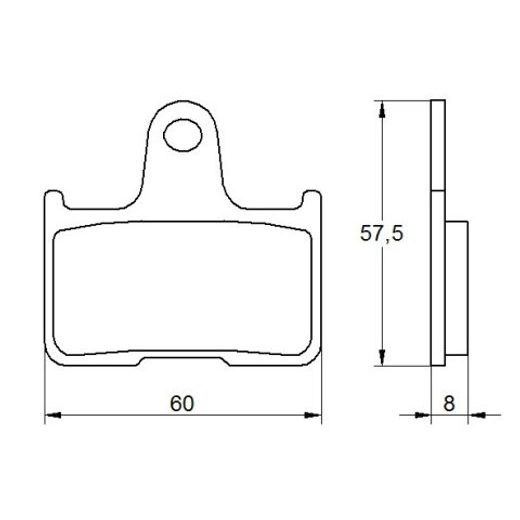 Zavorne obloge ACCOSSATO AGPP143 OR