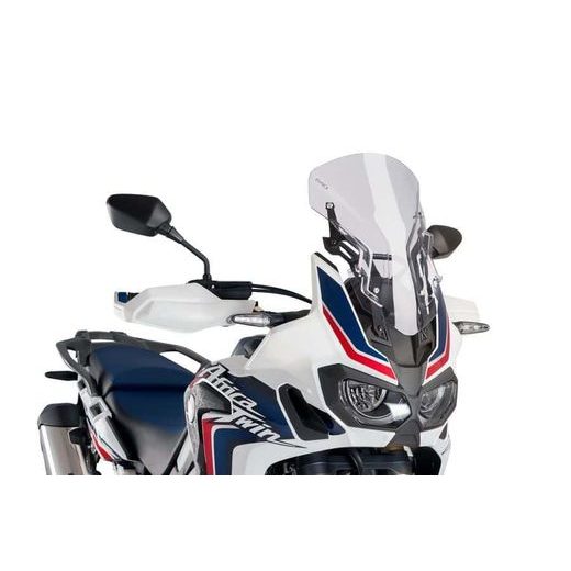 Windscreen PUIG RACING WITH SUPPORT + PROTECTION 9155W prozorna