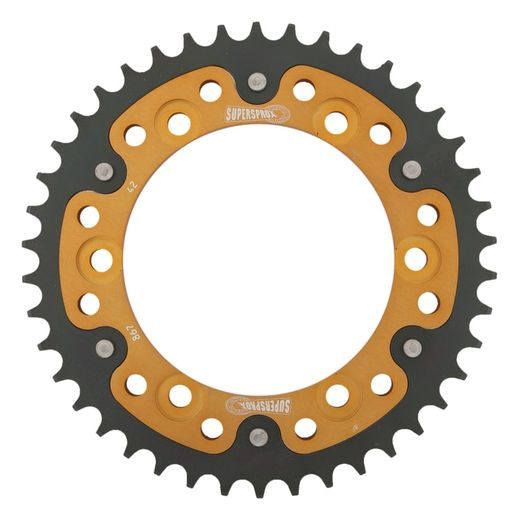 Verižni set EK - Srebrna chain 525 SRX, X-ring (X, NX, QX, XS), CHK front sprocket JT CHK rubber cushioned, CHK rear sprocket SUPERSPROX STEALTH za YAMAHA TDM 850 1996-1998