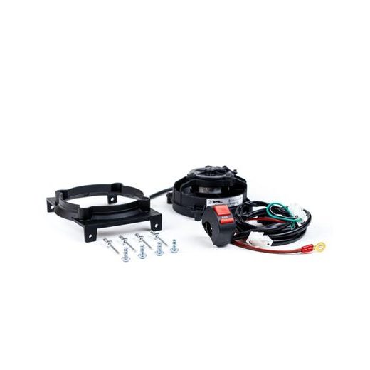 Radiator cooling fan and mounting kit SPAL EP-RFS-PLB20-SW with ON/OFF switch