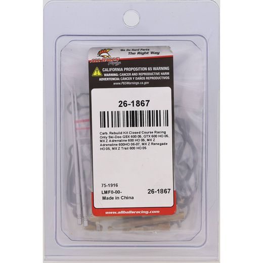 Carburetor Rebuild Kit All Balls Racing 26-1867