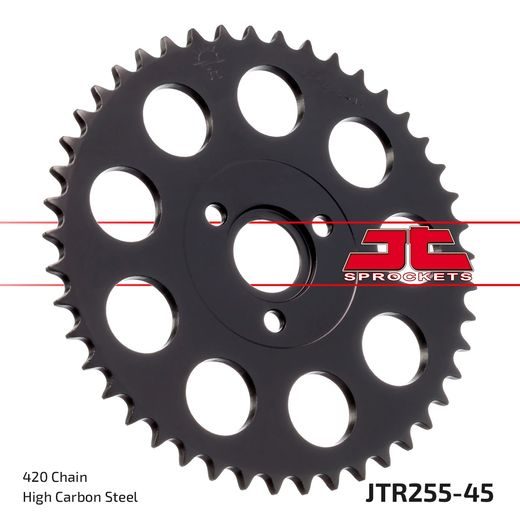 Zadnji verižnik (zobnik) JT JTR 255-45 45T, 420