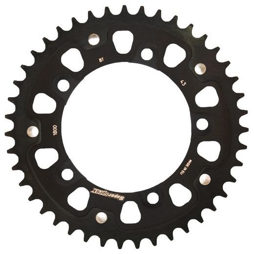 Zadnji verižnik (zobnik) SUPERSPROX STEALTH RST-1800:43-BLK črna 43T, 530