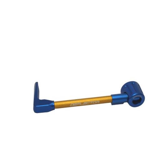 Lever guard ACCOSSATO DE002 with gold hose and joint left, aluminium
