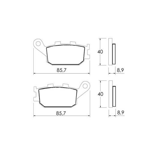 Zavorne obloge ACCOSSATO AGPP155 OR