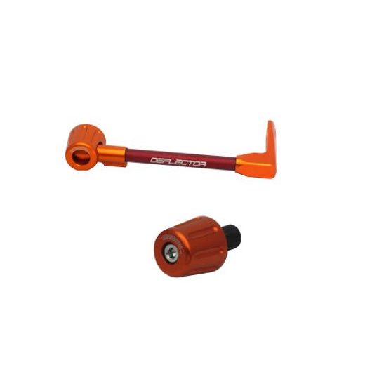 Lever guard in aluminium + left end ACCOSSATO DE004 with red hose and joint right