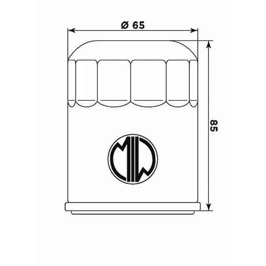 Oljni filter MIW A11001 (alt. HF621)