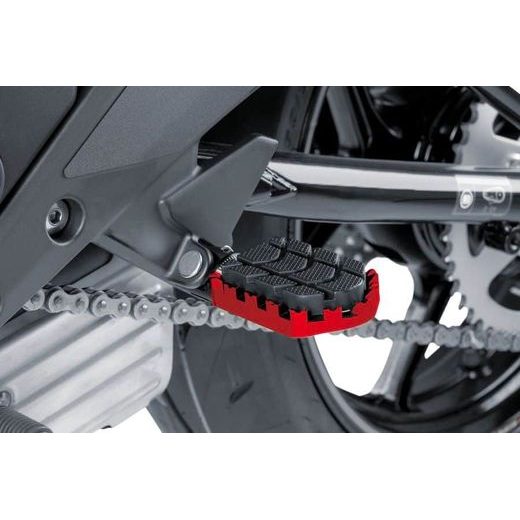 Footpegs without adapters PUIG ENDURO 7587R rdeč with rubber