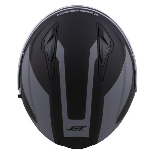 Jet čelada CASSIDA JET TECH CORSO black matt / grey M