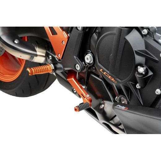 Gear shift pedal PUIG 22207T oranžna adjustable