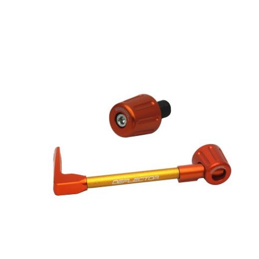 Lever guard in aluminium + right end ACCOSSATO DE005 with gold hose and joint levi