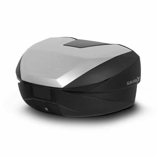 Kovček ( Top case ) SHAD SH59X D0B59200 black with aluminium cover (expandable concept) with PREMIUM SMART lock and backrest
