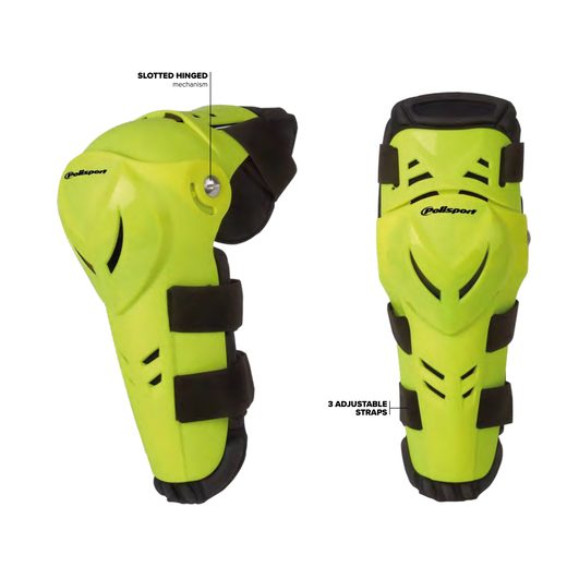 Knee guard POLISPORT DEVIL 8001500019 adult yellow