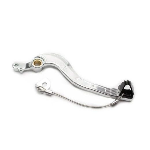 Brake pedal MOTION STUFF 83P-0081002 silver body, black steel fixed tip Steel Fixed Tip