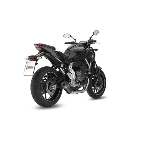 Celoten izpušni sistem 2x1 MIVV OVAL Y.044.L3C Karbon / Karbonska kapa for YAMAHA MT-07 / FZ-07 (2014-2024)