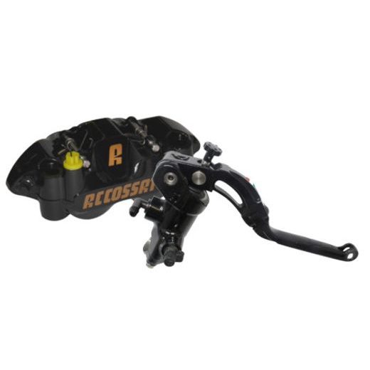 Accossato Kit: Painted Brake Master Cylinder 19X18 (CY042) + Painted Couple of Brake Calipers Distance 108 With ST Brake Pads (PZ004) ACCOSSATO ZY042 črna