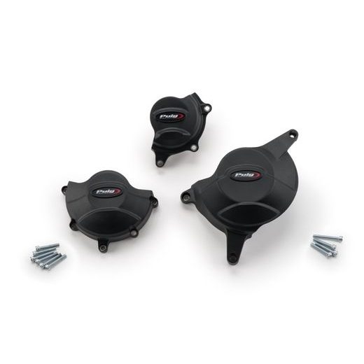 Engine protective covers PUIG 20625N črna included right, left and alternator caps
