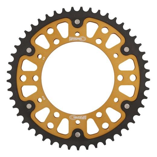 Zadnji verižnik (zobnik) SUPERSPROX STEALTH RST-859:49-GLD zlata 49T, 530