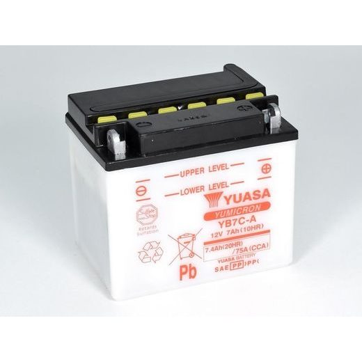 Yumicron battery with acid YUASA YB7C-A