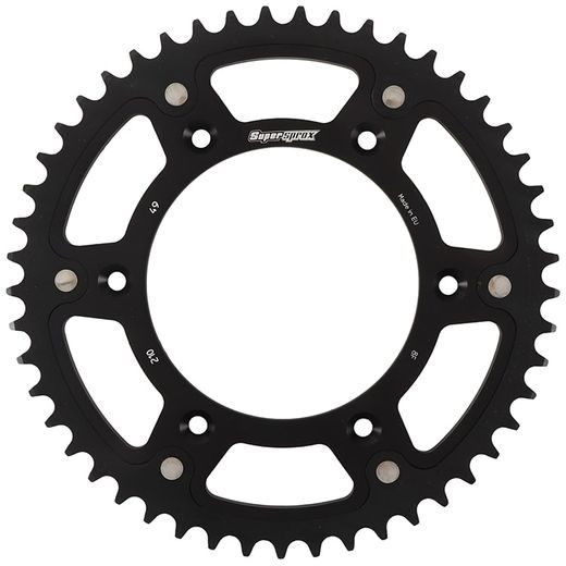 Zadnji verižnik (zobnik) SUPERSPROX STEALTH RST-210:49-BLK črna 49T, 520