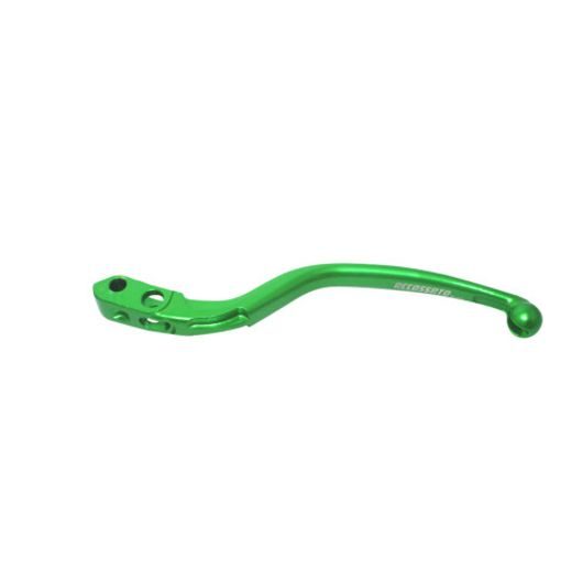 Ročica sklopke ACCOSSATO LV002 for Accossato (no Ready to Brake) and Brembo radial brake master cylinders - fixed - in Aluminium zelena