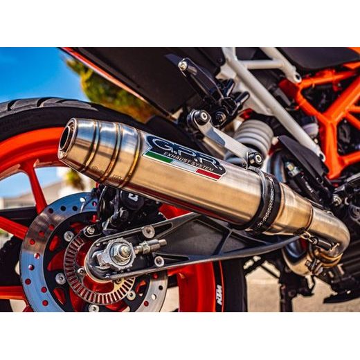 Slip-on exhaust GPR DEEPTONE INOX KT.209.2.RACE.DE Brushed Stainless steel