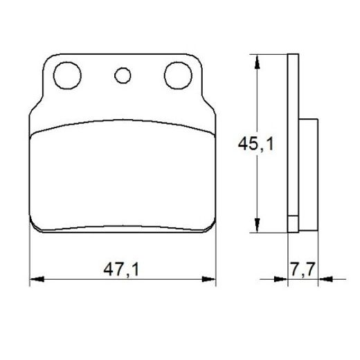 Zavorne obloge ACCOSSATO AGPP165 OR