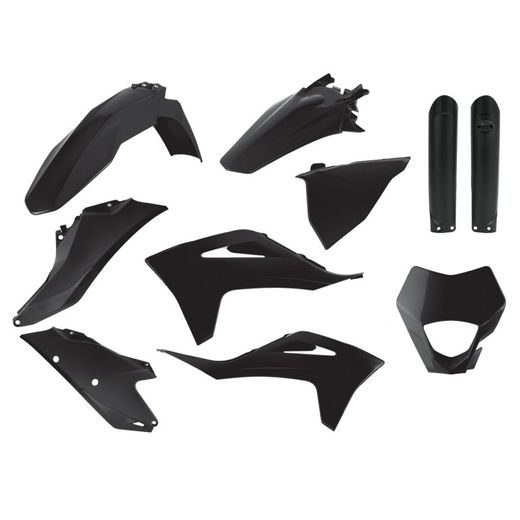 Set plastik POLISPORT 91028 enduro Črn
