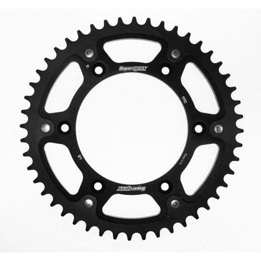Verižni set EK - Srebrna chain 520 SRO, O-ring, CHK front sprocket SUPERSPROX, CHK rear sprocket SUPERSPROX STEALTH za HUSABERG FC 550 2005-2006