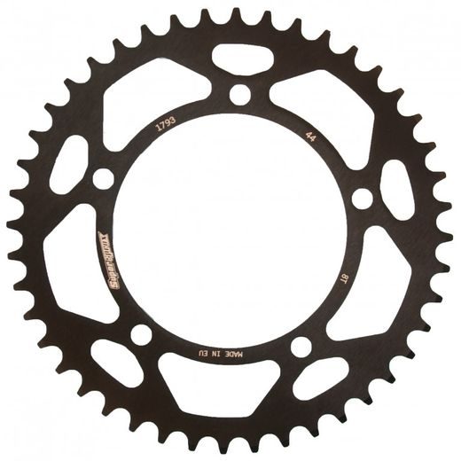 Aluminijasti zadnji verižnik (zobnik) SUPERSPROX RAL-1793:44-BLK črna 44T, 520