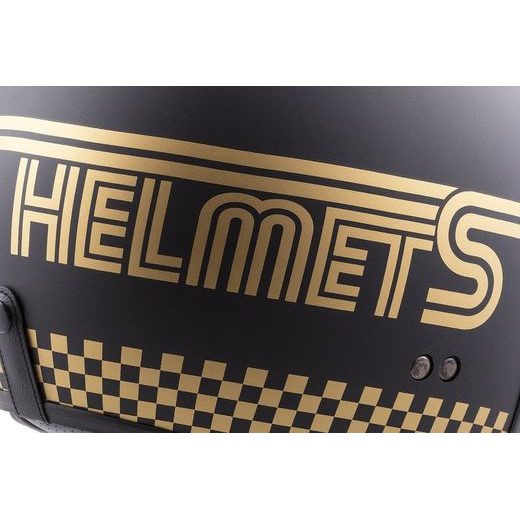Jet čelada CASSIDA OXYGEN RONDO black matt / gold 2XL